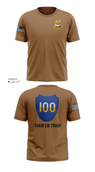 100th Training Division Old School Cotton Feel Shirt - 22