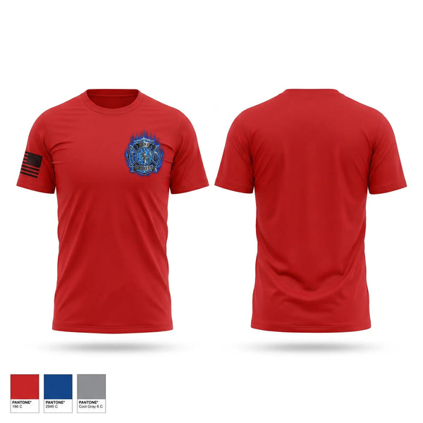 Old School Cotton Feel Shirt, Tri Community Volunteer Fire Department, Fire Department, Teamtime, Team time, sublimation, custom sports apparel, team uniforms, spirit wear, spiritwear, sports uniforms, custom shirts, team store, custom team store, fundraiser sports, apparel fundraiser