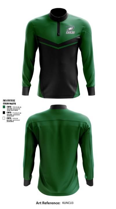 Elmhurst Eagles 51055719 Quarter Zip Jacket - 1