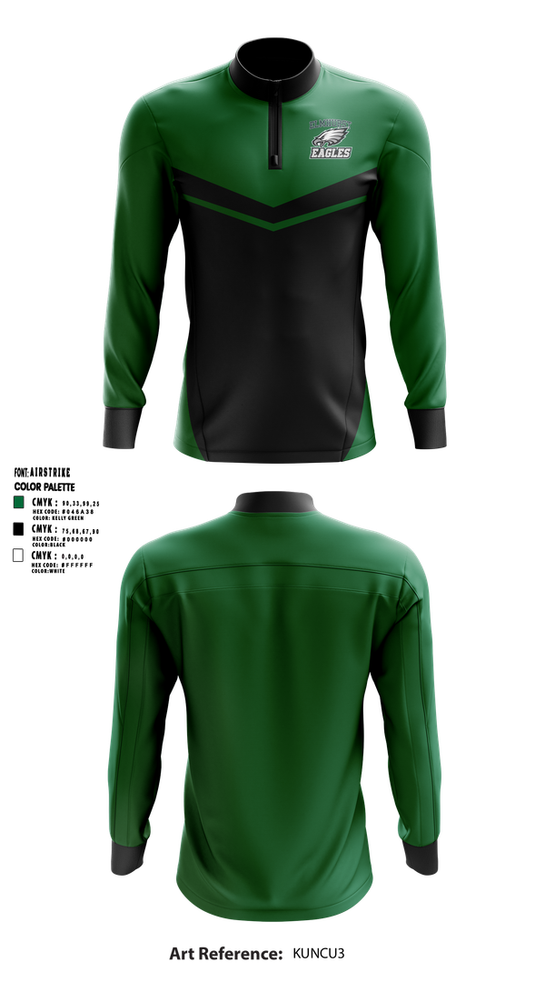 Quarter Zip Jacket, Elmhurst Eagles, , Teamtime, Team time, sublimation, custom sports apparel, team uniforms, spirit wear, spiritwear, sports uniforms, custom shirts, team store, custom team store, fundraiser sports, apparel fundraiser