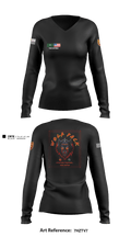 Wolf PAC-🚀🚀🚀 3395688 Women's Long Sleeve V-neck Shirt - 7