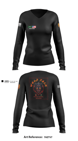 Womens Long Sleeve Vneck Shirt, B/4-60TH ADAR, Army, Teamtime, Team time, sublimation, custom sports apparel, team uniforms, spirit wear, spiritwear, sports uniforms, custom shirts, team store, custom team store, fundraiser sports, apparel fundraiser