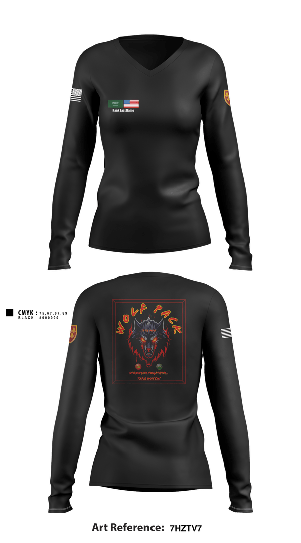 Womens Long Sleeve Vneck Shirt, B/4-60TH ADAR, Army, Teamtime, Team time, sublimation, custom sports apparel, team uniforms, spirit wear, spiritwear, sports uniforms, custom shirts, team store, custom team store, fundraiser sports, apparel fundraiser