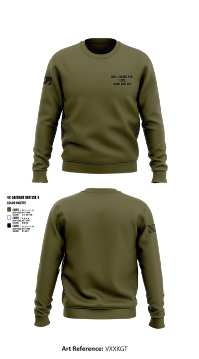 HHC 1-504TH PIR, 1 BCT, 82ND ABN DIV 37932169 Crew Neck Sweatshirt - 2