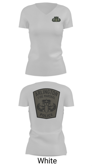 Womens Short Sleeve Vneck Shirt, Arlington County Bomb Squad, Fire Department, Teamtime, Team time, sublimation, custom sports apparel, team uniforms, spirit wear, spiritwear, sports uniforms, custom shirts, team store, custom team store, fundraiser sports, apparel fundraiser