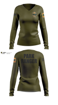 York County Park Ranger Division Women's Long Sleeve V-neck Shirt - 12