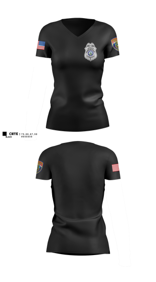 Womens Short Sleeve Vneck Shirt, pocatello police ordinance enforcement, Police, Teamtime, Team time, sublimation, custom sports apparel, team uniforms, spirit wear, spiritwear, sports uniforms, custom shirts, team store, custom team store, fundraiser sports, apparel fundraiser