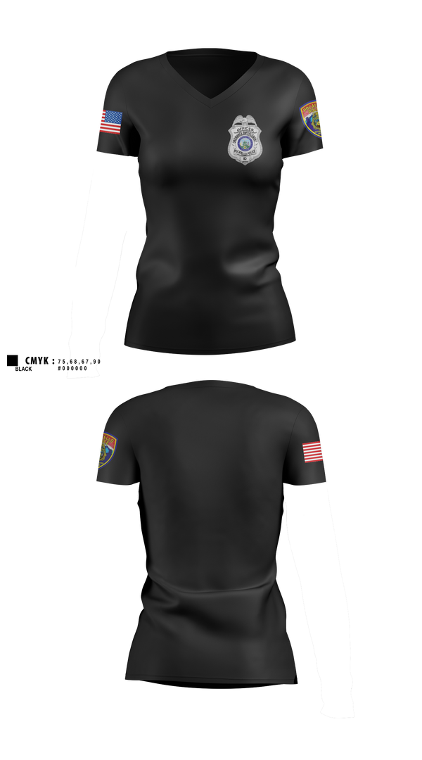 pocatello police ordinance enforcement Women's Short Sleeve V-neck Shirt - 14