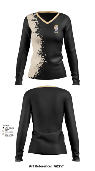 Womens Long Sleeve Vneck Shirt, Sodus lady spartans, Women's Soccer, Teamtime, Team time, sublimation, custom sports apparel, team uniforms, spirit wear, spiritwear, sports uniforms, custom shirts, team store, custom team store, fundraiser sports, apparel fundraiser