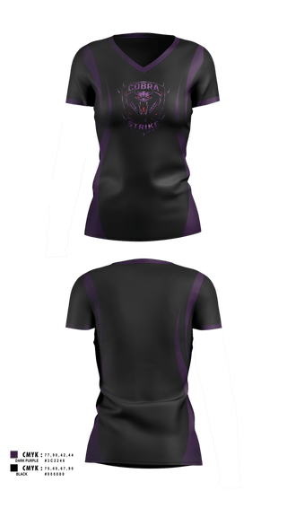 Womens Short Sleeve Vneck Shirt, C Squad Cobras, Police, Teamtime, Team time, sublimation, custom sports apparel, team uniforms, spirit wear, spiritwear, sports uniforms, custom shirts, team store, custom team store, fundraiser sports, apparel fundraiser