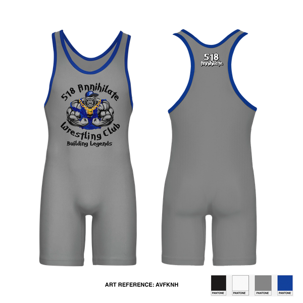 Wrestling Singlet, 518 Annihilate Wrestling Club, Wrestling, Teamtime, Team time, sublimation, custom sports apparel, team uniforms, spirit wear, spiritwear, sports uniforms, custom shirts, team store, custom team store, fundraiser sports, apparel fundraiser