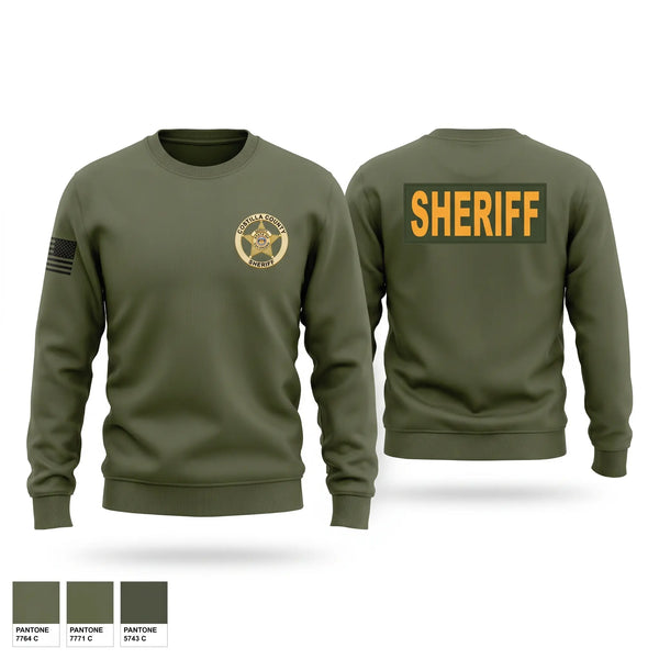 Crew Neck Sweatshirt, Costilla County Sheriff Office, Police, Teamtime, Team time, sublimation, custom sports apparel, team uniforms, spirit wear, spiritwear, sports uniforms, custom shirts, team store, custom team store, fundraiser sports, apparel fundraiser