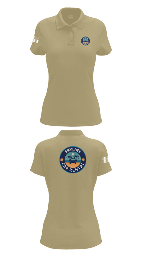 Womens Short Sleeve Performance Polo, Skyline Car Rental, Men's Basketball, Teamtime, Team time, sublimation, custom sports apparel, team uniforms, spirit wear, spiritwear, sports uniforms, custom shirts, team store, custom team store, fundraiser sports, apparel fundraiser