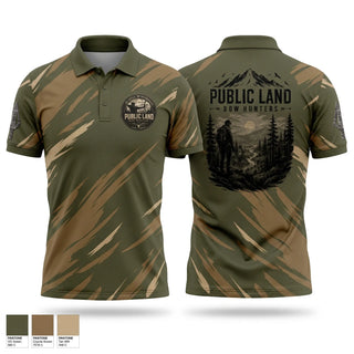 Short Sleeve Performance Polo, Public Land Bow Hunters, , Teamtime, Team time, sublimation, custom sports apparel, team uniforms, spirit wear, spiritwear, sports uniforms, custom shirts, team store, custom team store, fundraiser sports, apparel fundraiser