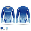 Hurricanes Women's Long Sleeve V-neck Shirt - 1