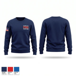 Crew Neck Sweatshirt, La County Fire Search Dogs, Fire Department, Teamtime, Team time, sublimation, custom sports apparel, team uniforms, spirit wear, spiritwear, sports uniforms, custom shirts, team store, custom team store, fundraiser sports, apparel fundraiser