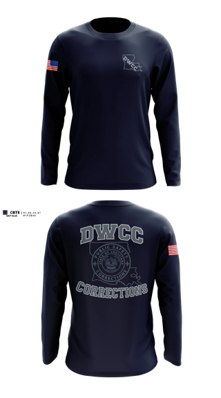 Long Sleeve Performance Shirt, David Wade Correctional Center, Police, Teamtime, Team time, sublimation, custom sports apparel, team uniforms, spirit wear, spiritwear, sports uniforms, custom shirts, team store, custom team store, fundraiser sports, apparel fundraiser