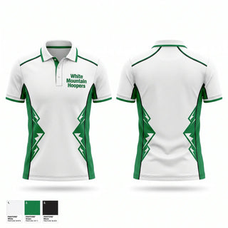 Short Sleeve Performance Polo, White Mountain Hoopers, Men's Basketball, Teamtime, Team time, sublimation, custom sports apparel, team uniforms, spirit wear, spiritwear, sports uniforms, custom shirts, team store, custom team store, fundraiser sports, apparel fundraiser