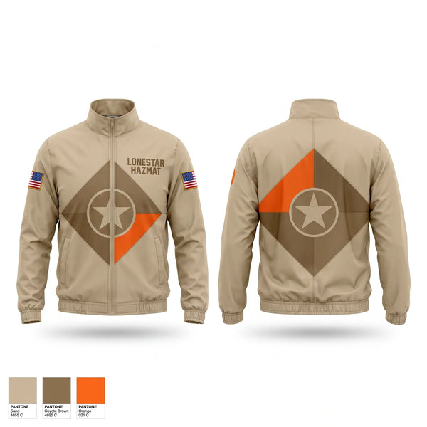 Windbreaker, Lonestar Hazmat, Fire Department, Teamtime, Team time, sublimation, custom sports apparel, team uniforms, spirit wear, spiritwear, sports uniforms, custom shirts, team store, custom team store, fundraiser sports, apparel fundraiser