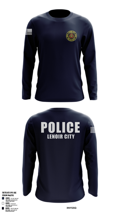 Lenoir City Police Department 11946827 Long Sleeve Performance Shirt 1