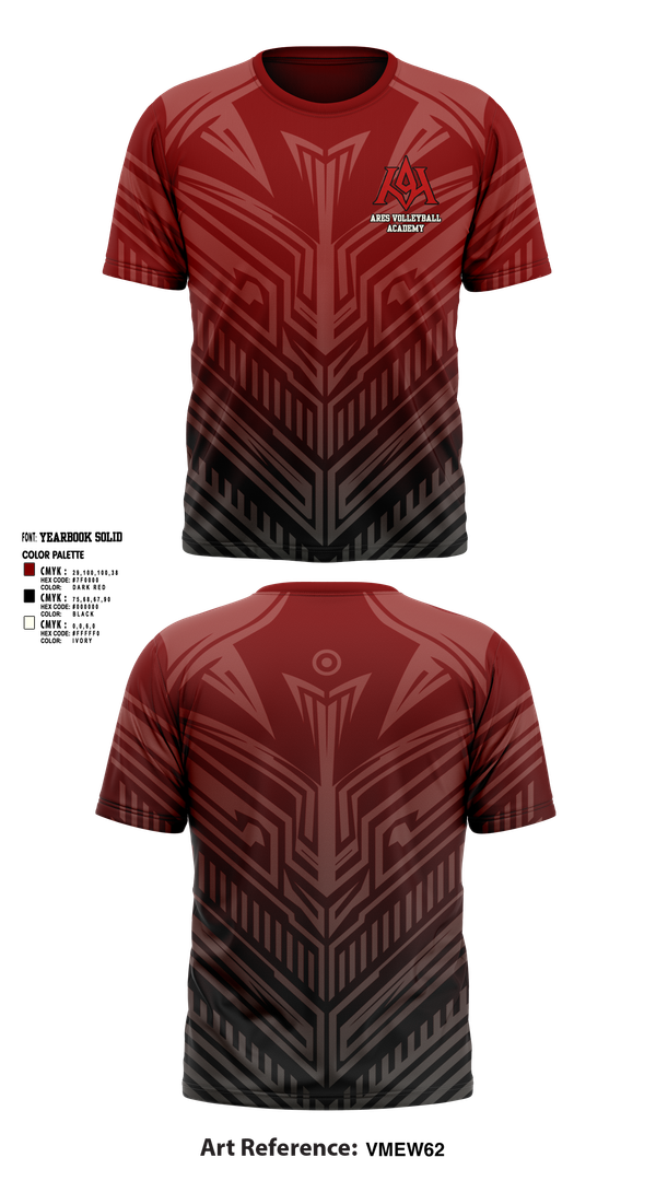 Short Sleeve Performance Shirt, Ares Volleyball Academy, Women's Volleyball, Teamtime, Team time, sublimation, custom sports apparel, team uniforms, spirit wear, spiritwear, sports uniforms, custom shirts, team store, custom team store, fundraiser sports, apparel fundraiser