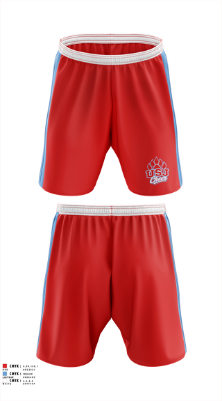Athletic Shorts With Pockets, USJ Bruins, Spirit Store, Teamtime, Team time, sublimation, custom sports apparel, team uniforms, spirit wear, spiritwear, sports uniforms, custom shirts, team store, custom team store, fundraiser sports, apparel fundraiser