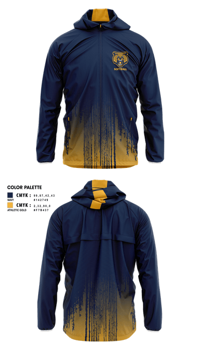 Lancaster High School Softball 53063837 Windbreaker - 1