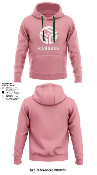 Hoodie, Rangers, Women's Soccer, Teamtime, Team time, sublimation, custom sports apparel, team uniforms, spirit wear, spiritwear, sports uniforms, custom shirts, team store, custom team store, fundraiser sports, apparel fundraiser