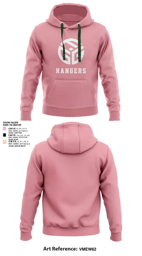 Hoodie, Rangers, Women's Soccer, Teamtime, Team time, sublimation, custom sports apparel, team uniforms, spirit wear, spiritwear, sports uniforms, custom shirts, team store, custom team store, fundraiser sports, apparel fundraiser