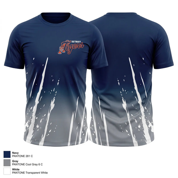Short Sleeve Performance Shirt, Tigers, Baseball, Teamtime, Team time, sublimation, custom sports apparel, team uniforms, spirit wear, spiritwear, sports uniforms, custom shirts, team store, custom team store, fundraiser sports, apparel fundraiser