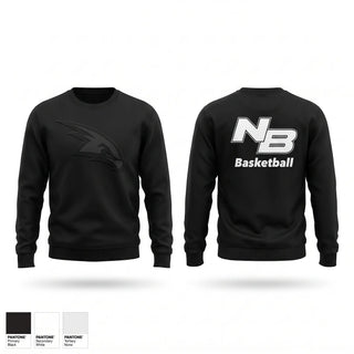 Crew Neck Sweatshirt, North Buncombe Blackhawks, Men's Basketball, Teamtime, Team time, sublimation, custom sports apparel, team uniforms, spirit wear, spiritwear, sports uniforms, custom shirts, team store, custom team store, fundraiser sports, apparel fundraiser