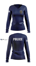 Lycoming Regional Police Department Women's Long Sleeve V-neck Shirt - 2