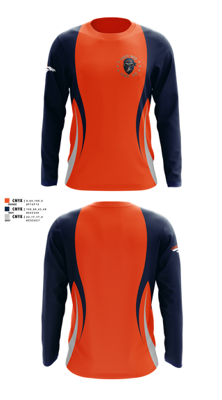 Long Sleeve Performance Shirt, Broncos, , Teamtime, Team time, sublimation, custom sports apparel, team uniforms, spirit wear, spiritwear, sports uniforms, custom shirts, team store, custom team store, fundraiser sports, apparel fundraiser