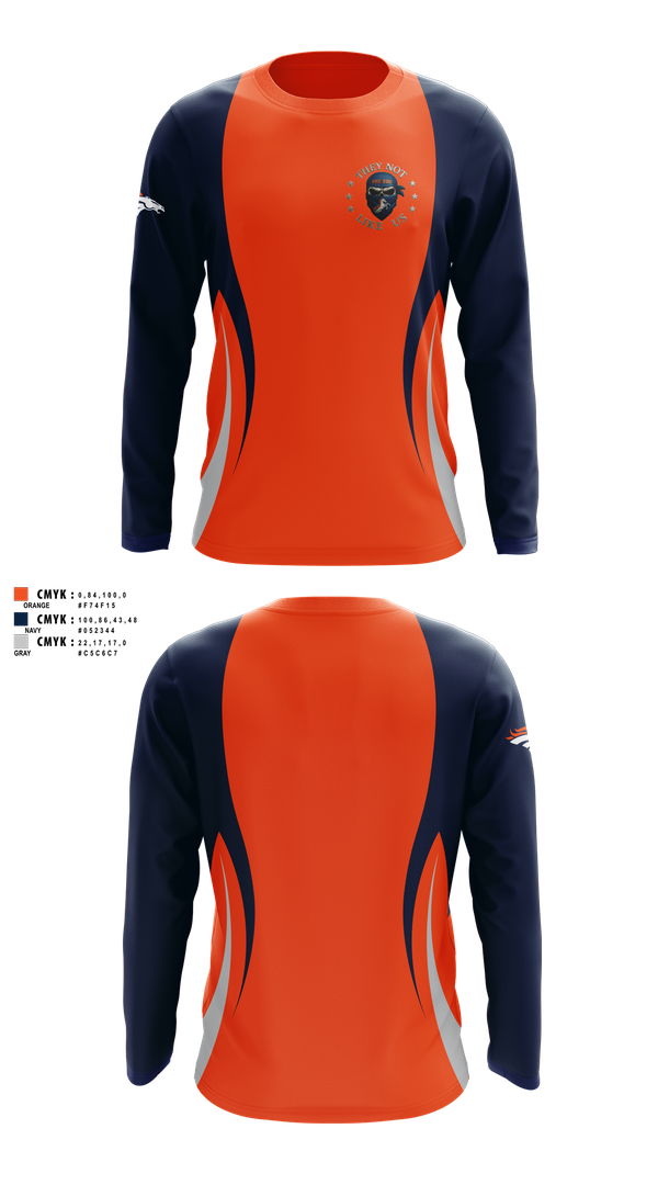 Long Sleeve Performance Shirt, Broncos, , Teamtime, Team time, sublimation, custom sports apparel, team uniforms, spirit wear, spiritwear, sports uniforms, custom shirts, team store, custom team store, fundraiser sports, apparel fundraiser