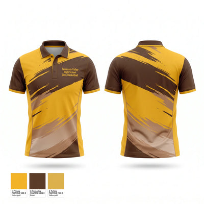 Temecula Valley High School Girls Basketball Short Sleeve Performance Polo - 1