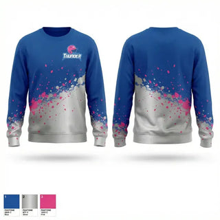 Crew Neck Sweatshirt, Thunder, Softball, Teamtime, Team time, sublimation, custom sports apparel, team uniforms, spirit wear, spiritwear, sports uniforms, custom shirts, team store, custom team store, fundraiser sports, apparel fundraiser