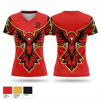 RedHawks 42238512 Women's Short Sleeve V-neck Shirt - 1