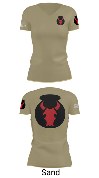 Womens Short Sleeve Vneck Shirt, 2nd Brigade Combat Team, 34th Infantry Division, , Teamtime, Team time, sublimation, custom sports apparel, team uniforms, spirit wear, spiritwear, sports uniforms, custom shirts, team store, custom team store, fundraiser sports, apparel fundraiser