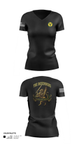 HHC 535th Military Police Battalion Women's Short Sleeve V-neck Shirt - 110
