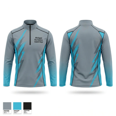 Michigan Hurricanes (Island Boyz Quarter Zip Jacket - 1