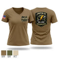 LOG CELL 87896384 Women's Short Sleeve V-neck Shirt - 1