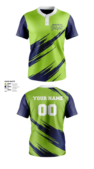 Two Button Softball Jersey, Social Circle Sandlot, Softball, Teamtime, Team time, sublimation, custom sports apparel, team uniforms, spirit wear, spiritwear, sports uniforms, custom shirts, team store, custom team store, fundraiser sports, apparel fundraiser