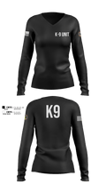 K-9 Unit 24165447 Women's Long Sleeve V-neck Shirt - 100