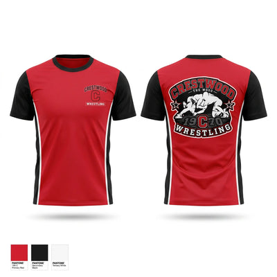 CRESTWOOD comets Short Sleeve Performance Shirt - 1