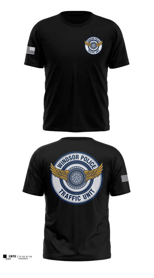 Old School Cotton Feel Shirt, Windsor PD Traffic Unit, Police, Teamtime, Team time, sublimation, custom sports apparel, team uniforms, spirit wear, spiritwear, sports uniforms, custom shirts, team store, custom team store, fundraiser sports, apparel fundraiser