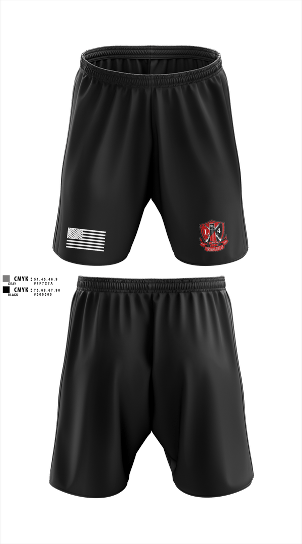 Athletic Shorts With Pockets, Pershing Rifles, Company L-4, Army, Teamtime, Team time, sublimation, custom sports apparel, team uniforms, spirit wear, spiritwear, sports uniforms, custom shirts, team store, custom team store, fundraiser sports, apparel fundraiser