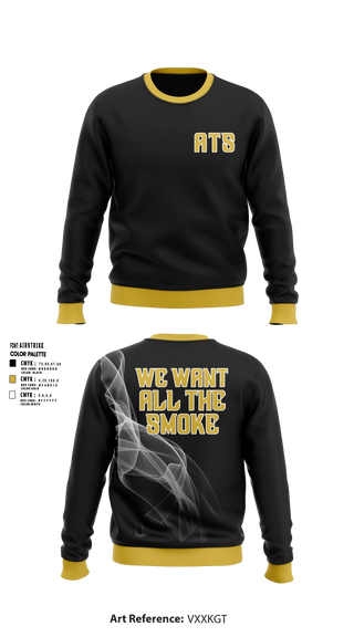 Crew Neck Sweatshirt, ALL THE SMOKE, Baseball, Teamtime, Team time, sublimation, custom sports apparel, team uniforms, spirit wear, spiritwear, sports uniforms, custom shirts, team store, custom team store, fundraiser sports, apparel fundraiser