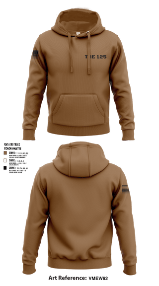 Hoodie, The 125, National Guard, Teamtime, Team time, sublimation, custom sports apparel, team uniforms, spirit wear, spiritwear, sports uniforms, custom shirts, team store, custom team store, fundraiser sports, apparel fundraiser