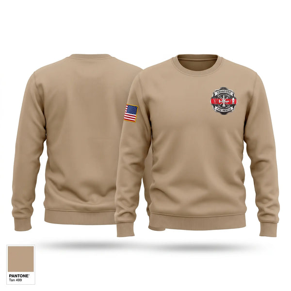 Crew Neck Sweatshirt, CRAWFORD FIRE, Fire Department, Teamtime, Team time, sublimation, custom sports apparel, team uniforms, spirit wear, spiritwear, sports uniforms, custom shirts, team store, custom team store, fundraiser sports, apparel fundraiser