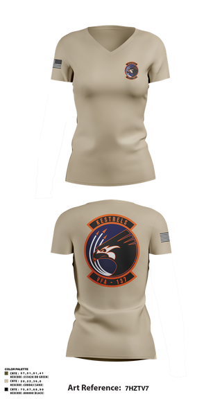 Womens Short Sleeve Vneck Shirt, Kestrels, Navy, Teamtime, Team time, sublimation, custom sports apparel, team uniforms, spirit wear, spiritwear, sports uniforms, custom shirts, team store, custom team store, fundraiser sports, apparel fundraiser